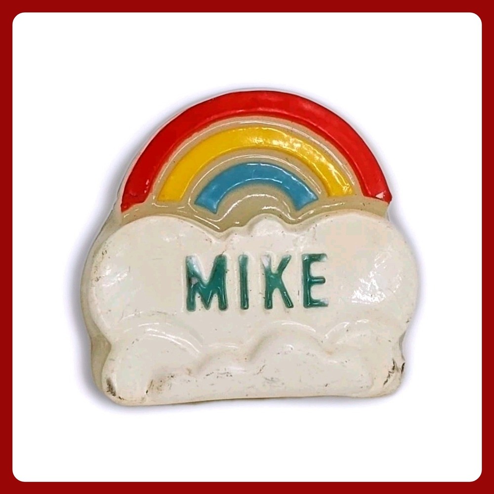 Vintage Mike Rainbow Lamp Lucite Night Light 80s‎ Retro Personalized Kids Room